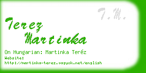terez martinka business card