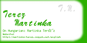 terez martinka business card